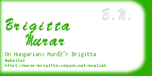 brigitta murar business card